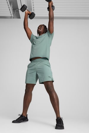 TAD ESSENTIALS 7" Woven Shorts Men, Green Moon, extralarge-GBR